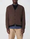 Jw Anderson Brown Cashmere Blend Layered Cardigan In Blue