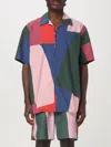 Jw Anderson Multicolor Short Sleeve Zip Up Printed Shirt In Multicolor