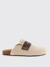 Jw Anderson Faux Fur Strap Mules In Nude