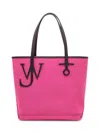 Jw Anderson Compact Anchor Tote Bag With Dual Handles In Pink