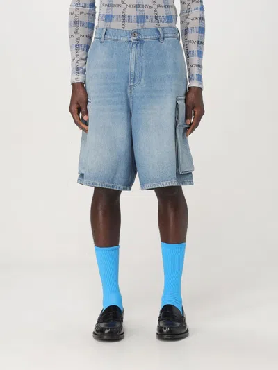 JW ANDERSON SHORT JW ANDERSON MEN COLOR GNAWED BLUE,427120011