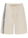 Jw Anderson Wide Leg Shorts In Beige