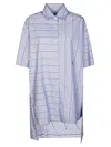 Jw Anderson J.w.anderson Patchwork Dress In Blue