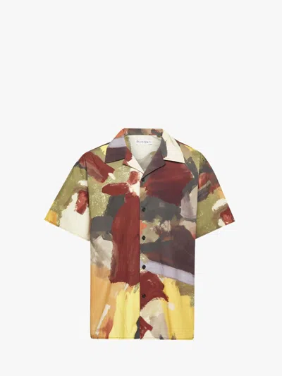 JW ANDERSON SHORT SLEEVE "ABSTRACT" PRINTED SHIRT