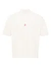 Jw Anderson Men Short-sleeve Polo Shirt With Logo In White