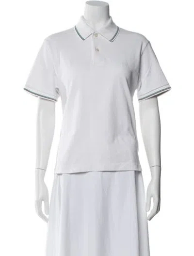 Pre-owned Jw Anderson Short Sleeve Polo In White