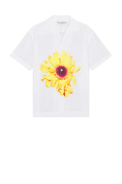 Jw Anderson Short Sleeve Shirt In White
