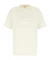 Jw Anderson Cream Cotton T-shirt In Neutral
