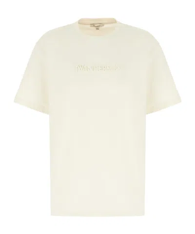 JW ANDERSON JW ANDERSON CLASSIC LOGO EMBROIDERED T-SHIRT