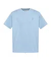 Jw Anderson Anchor Logo Embroidered Cotton T-shirt In Blue