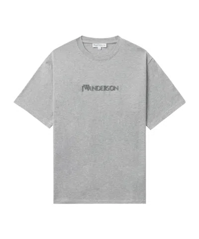 JW ANDERSON JW ANDERSON CLASSIC LOGO EMBROIDERED T-SHIRT