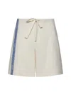 Jw Anderson Linen And Cotton Shorts In Beige