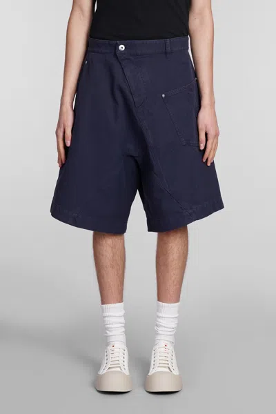 Jw Anderson J.w. Anderson Shorts In Blue Cotton