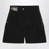 Jw Anderson Black Solid Shorts In Black