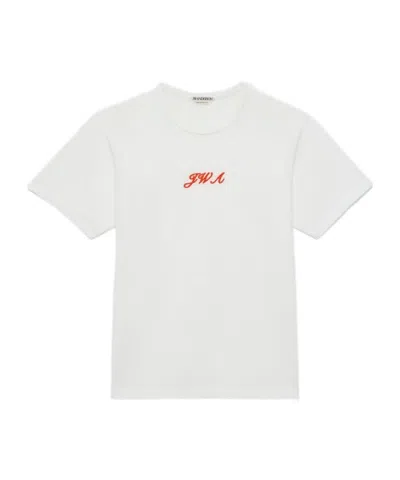 Jw Anderson Short-sleeved T-shirt In White