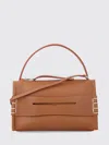 Jw Anderson Loafer Leather Shoulder Bag With Detachable Strap In Brown