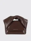 Jw Anderson Chocolate Nappa Leather Medium Twister Handbag In Brown
