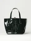Jw Anderson Belt Tote - Coated Denim Tote Bag In Green