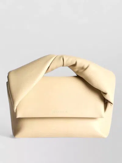 Jw Anderson Shoulder Bag Nylon Blend Silk Knotted Handle In Neutral