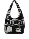 Jw Anderson J. W. Anderson Textured Hobo Bag With Striking Black