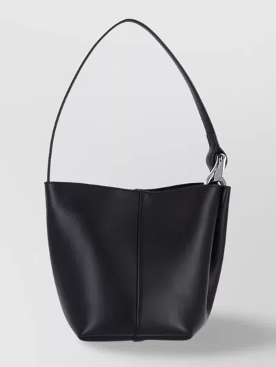 JW ANDERSON SHOULDER BAG WITH METAL HARDWARE AND SEAM DETAILING