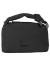 Jw Anderson Borsa A Mano Jwa Puffy In Tessuto Nero Donna In Black