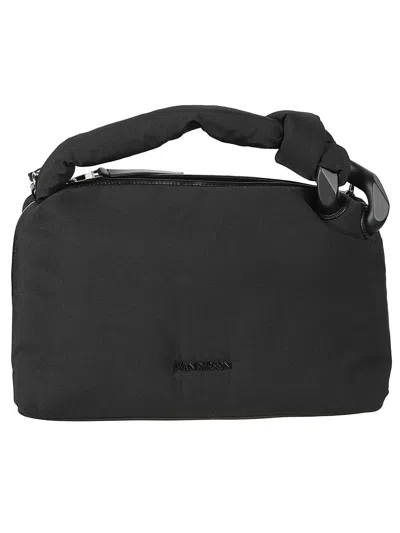 Jw Anderson Jwa Corner Zipped Top Handle Bag In Black