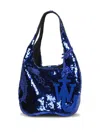 Jw Anderson J. W. Anderson Mini Sequin Shopper In Blue
