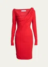 Jw Anderson Dresses In Bright Red