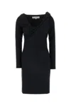 Jw Anderson Abito In Misto Poliestere Stretch Nero Donna