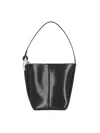 Jw Anderson The Jwa Corner Small Bucket Bag In Black