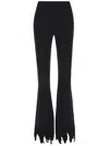 Jw Anderson J. W.anderson Stretchy High Waist Pants With Laser-cut In Black