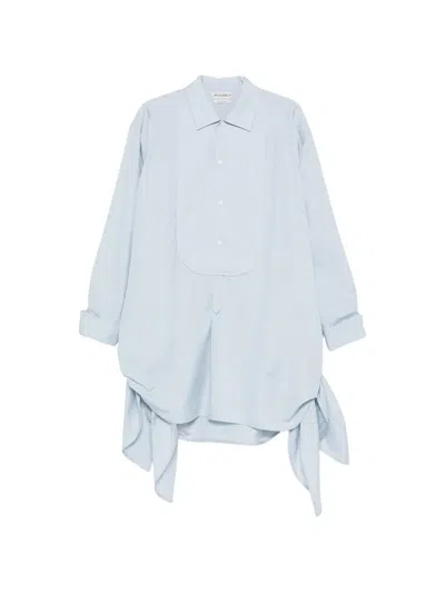 Jw Anderson Side Knot Mini Dress In Blue