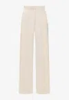 Jw Anderson Side Logo Panel Pants In Cream