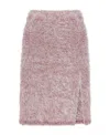Jw Anderson Side-slit Skirt In Nude
