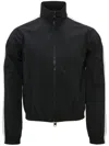 Jw Anderson Side-stripe Zip-up Jacket In Black