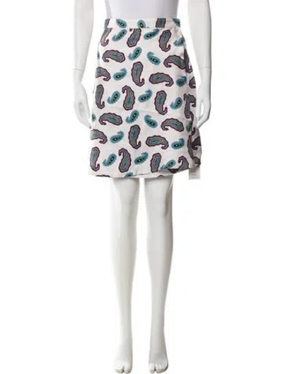 Pre-owned Jw Anderson Silk Knee-length Skirt In Neutral