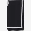 Jw Anderson Silk Scarf With Anchor Logo In Black