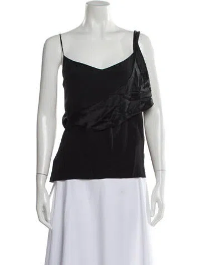 Pre-owned Jw Anderson Silk V-neck Top In White