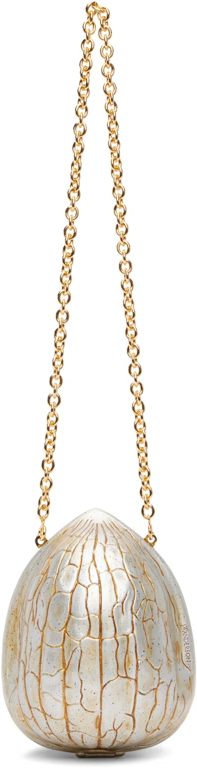 Jw Anderson Silver & Gold Walnut Clutch