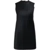 Jw Anderson Denim-twill Mini Dress In Black
