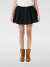 Jw Anderson Black Polyester Shorts Skirt Women In Black