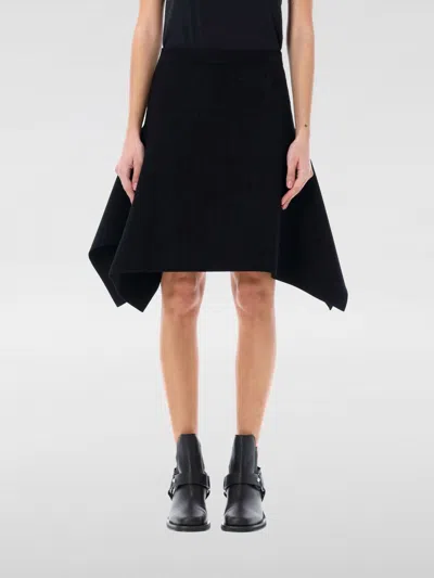 Jw Anderson J. W. Anderson Squared Hem Skirt In Black