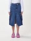 JW ANDERSON SKIRT JW ANDERSON WOMAN COLOR BLUE,F48601009