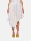 Jw Anderson Asymmetric Patchwork Skirt In Grau
