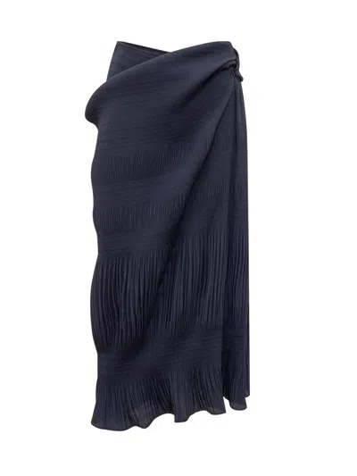 Jw Anderson J.w. Anderson Skirt With Drapery In Navy