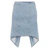 Jw Anderson Layered Midi Skirt In Blue
