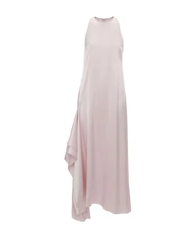JW ANDERSON JW ANDERSON SLEEVELESS DRAPED MIDI DRESS
