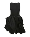 Jw Anderson Peplum Mini Dress In Black