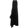 Jw Anderson Asymmetrisches Midikleid In Black